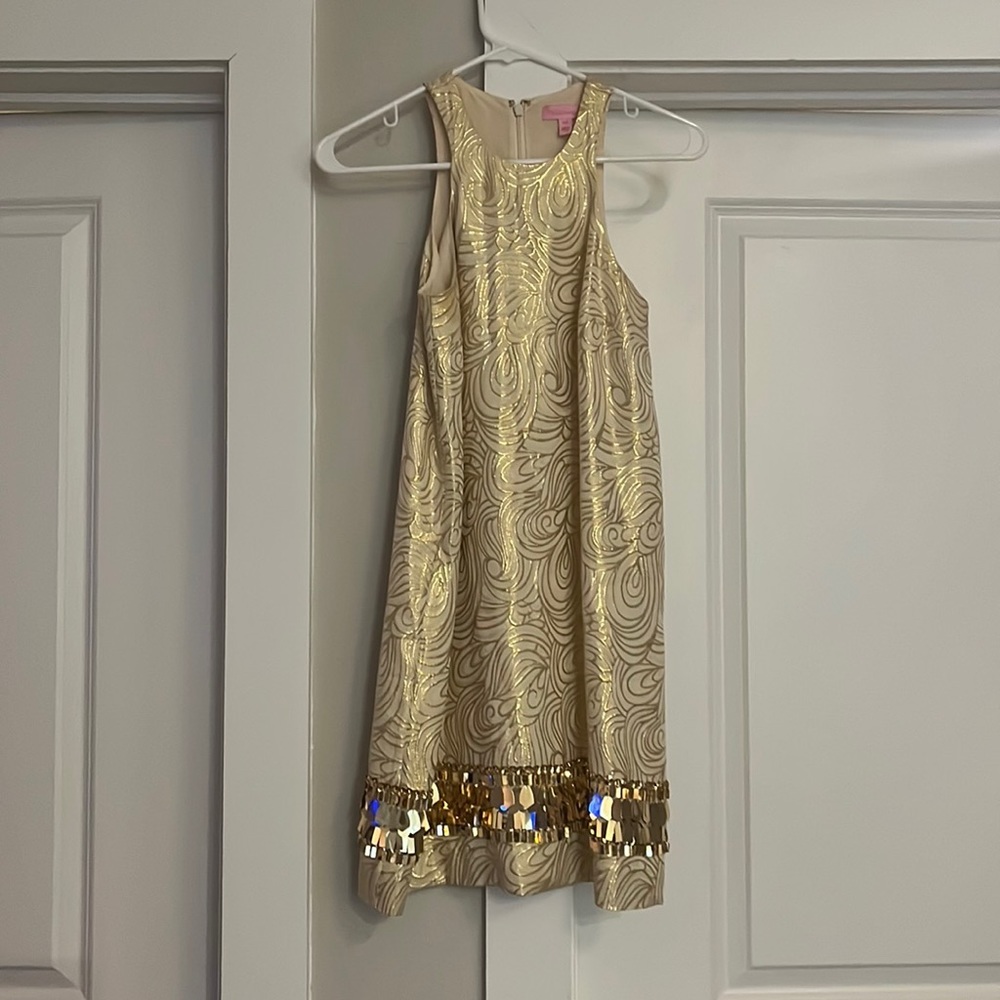 Lilly Pulitzer Gold Dress